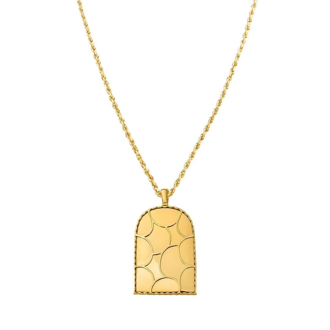 10k Yellow Gold Diamond Frame Memory Pendant 1.79 Ctw