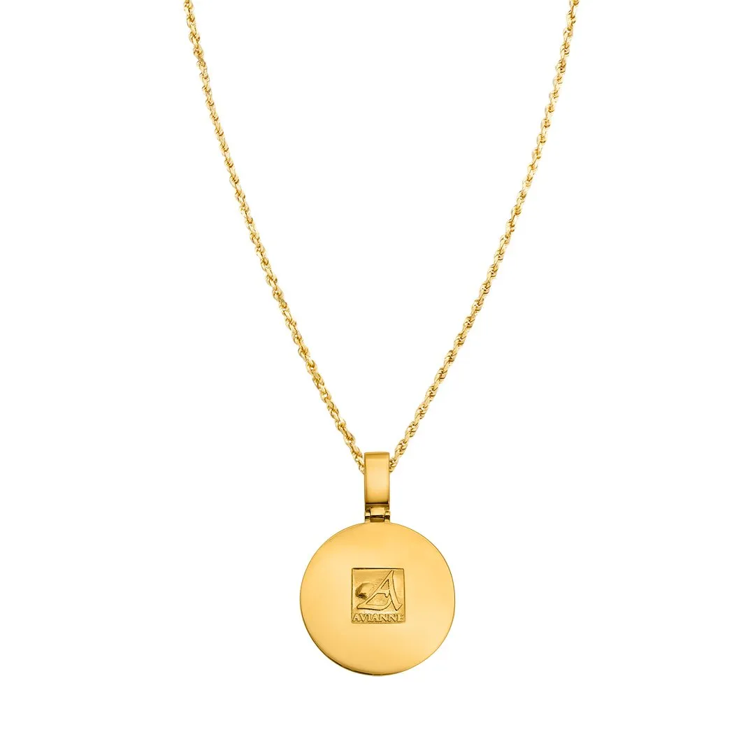 14k Yellow Gold Diamond Memory Pendant 6.3 Ctw