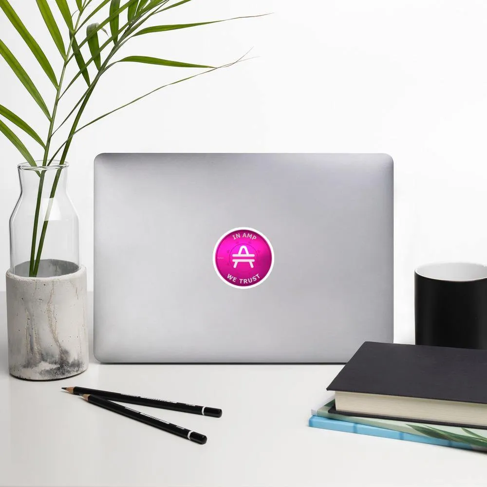 3D "IN AMP WE TRUST" AMP Token Ortho Sticker
