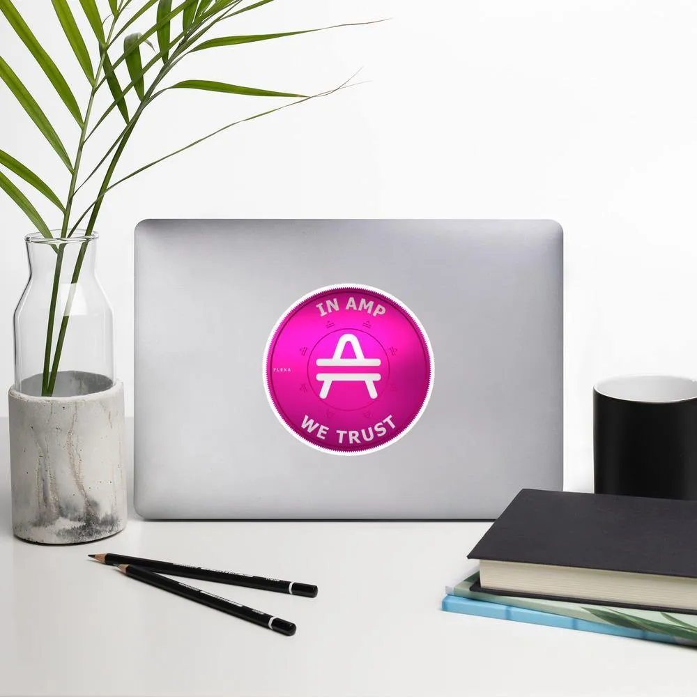 3D "IN AMP WE TRUST" AMP Token Ortho Sticker