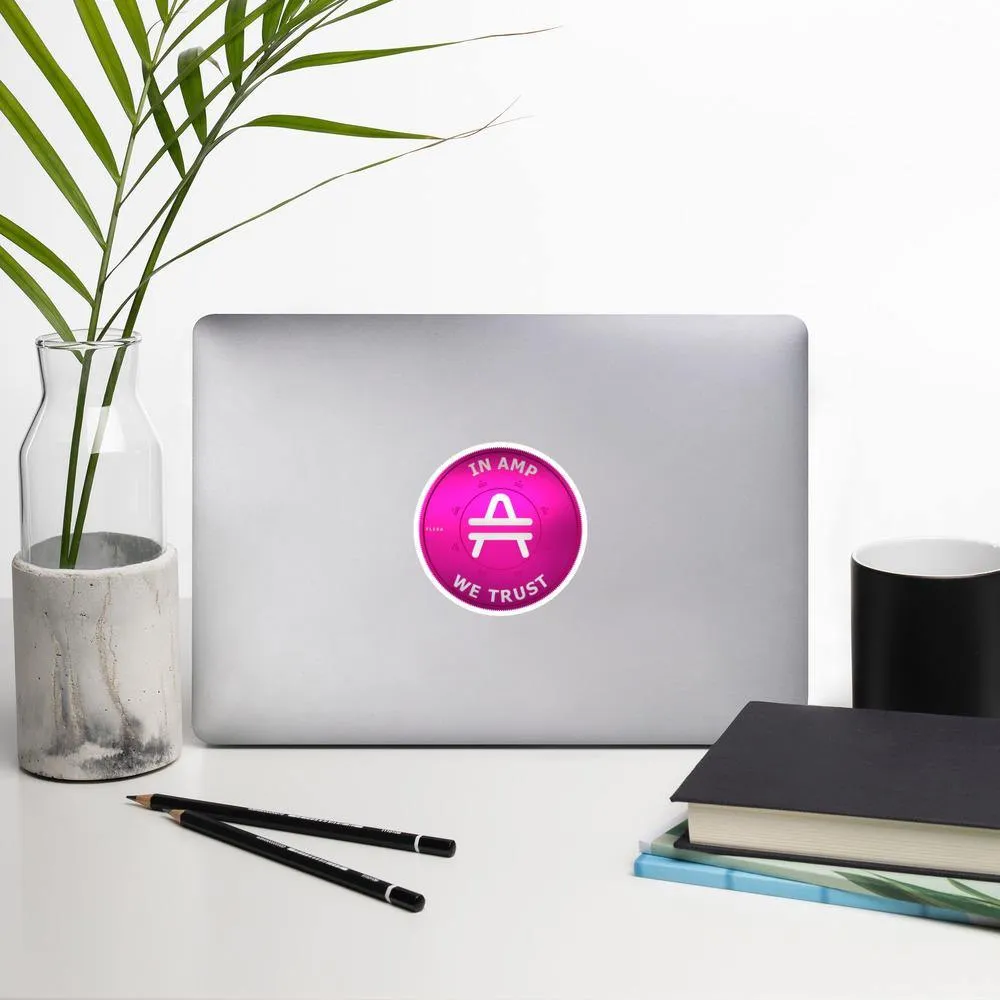 3D "IN AMP WE TRUST" AMP Token Ortho Sticker