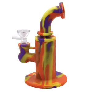 6.5" Silicone Water Pipe - Colors May Vary -  (1 Count)