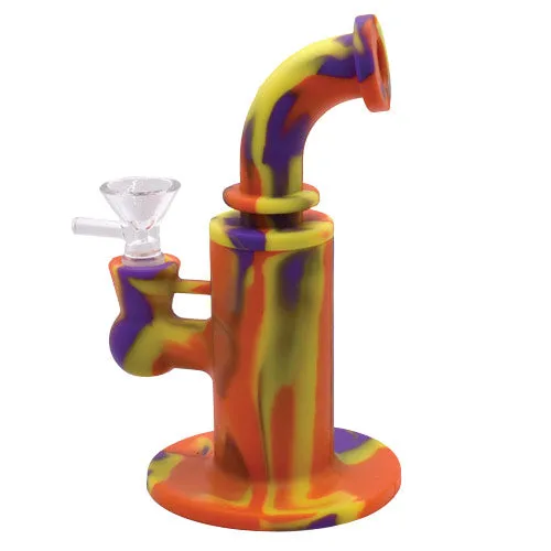 6.5" Silicone Water Pipe - Colors May Vary -  (1 Count)