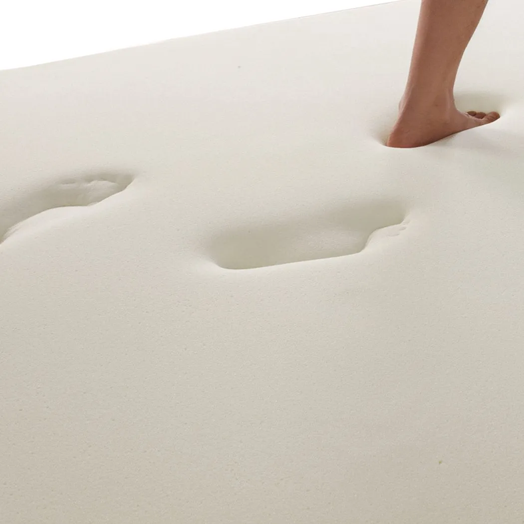 7cm Memory Foam Bed Mattress Topper Polyester Underlay Cover King Single