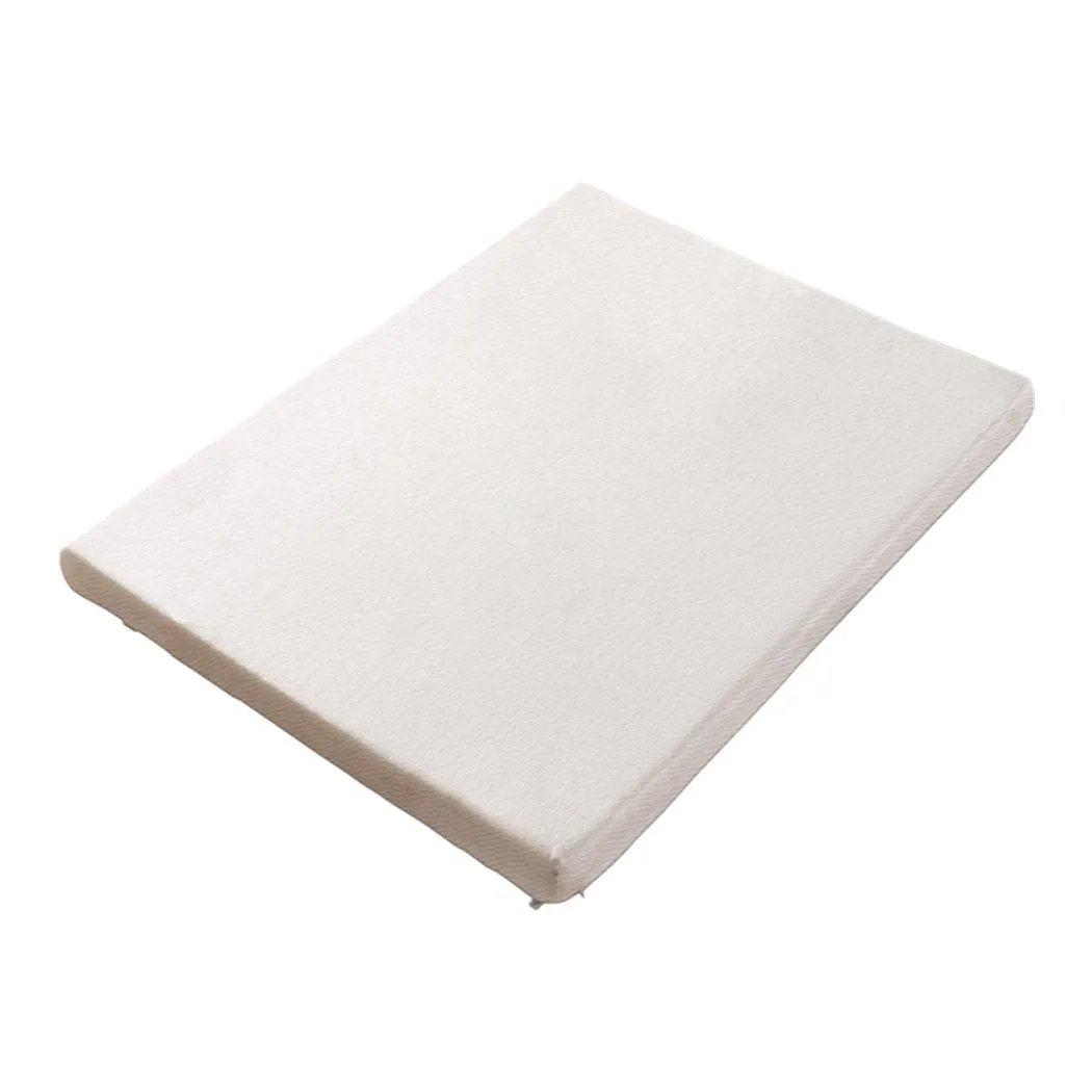 7cm Memory Foam Bed Mattress Topper Polyester Underlay Cover King Single