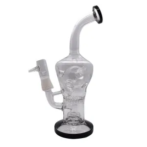 9” Bent Neck Honeycomb Percolator Water Bubbler - Color May Vary - (1 Count)