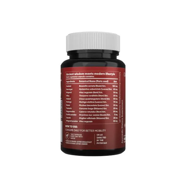 AADAR Ayurveda Ortho Sure Pain Capsule for Joint and Muscle Pain Relief<br> (60 Capsules)