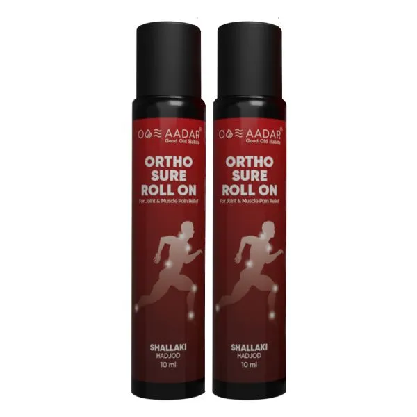 AADAR Ayurveda Orthosure Roll On for Joint, Knee and Muscle Pain Relief<br> (10ml)