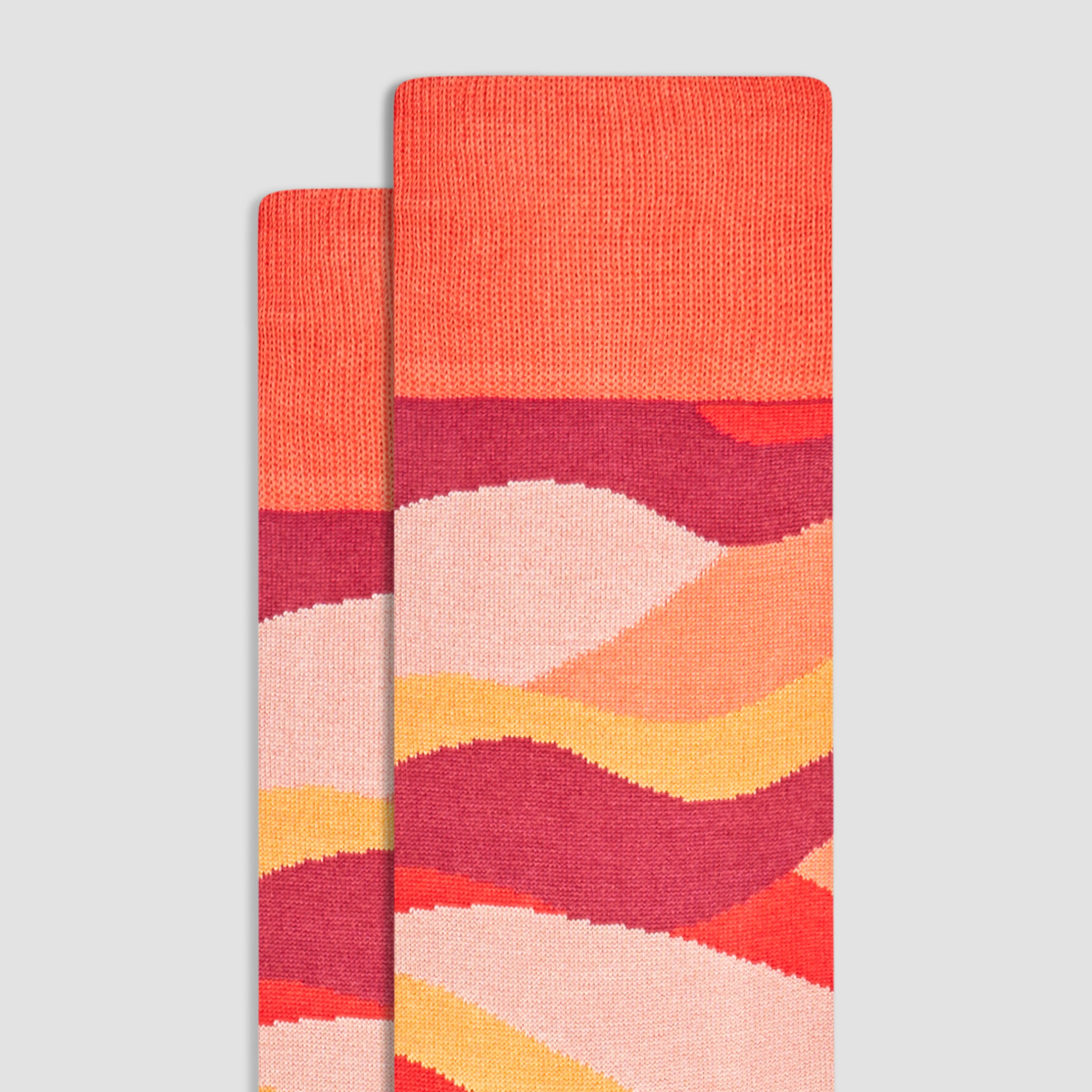 Abstract Mid-Calf Socks