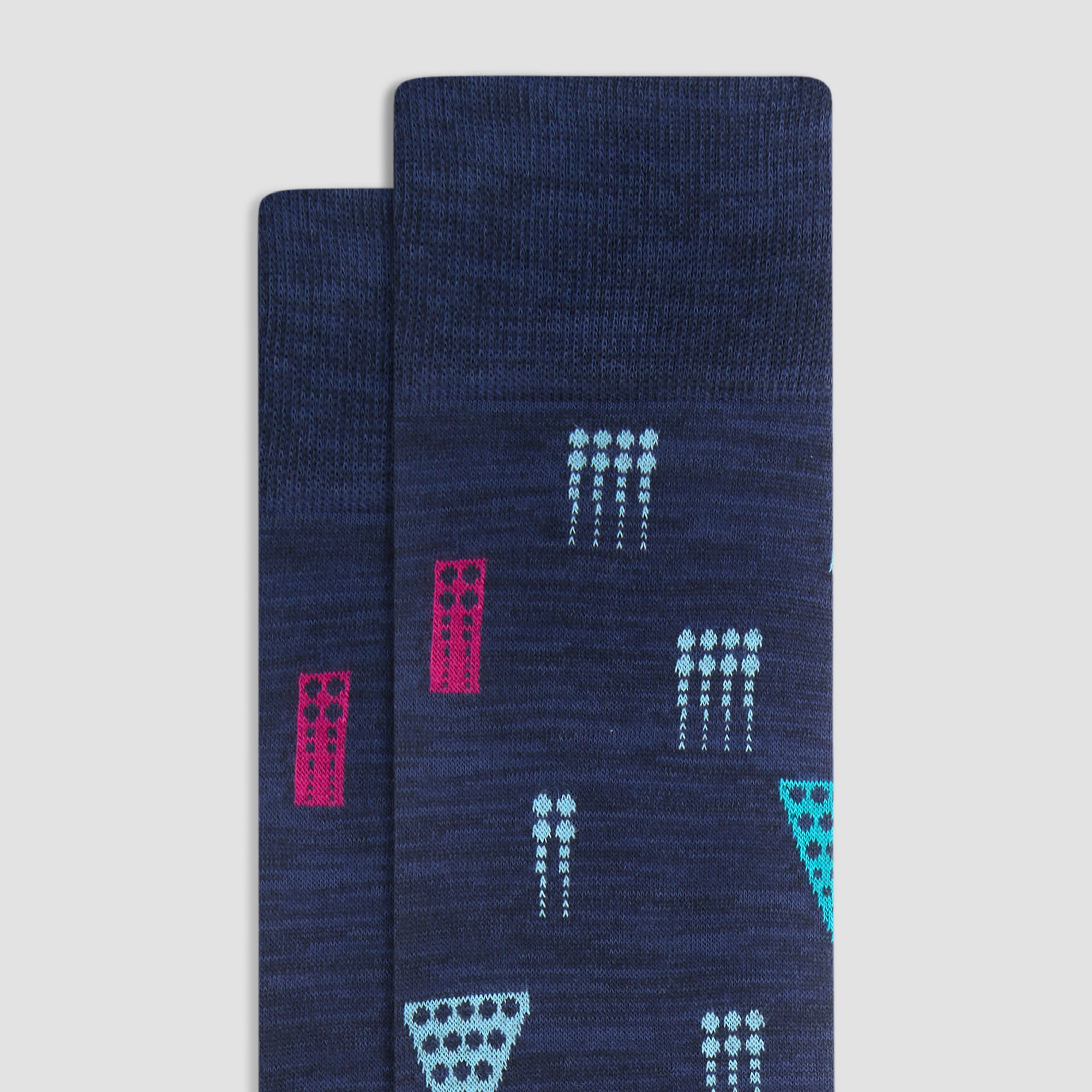 Abstract Mid-Calf Socks