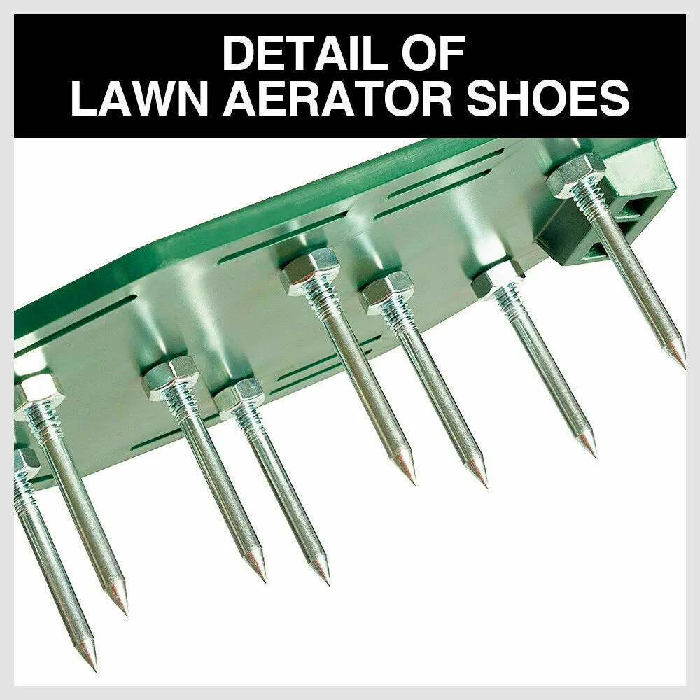 Adjustable Triple Strap Lawn Aerator Spiked Shoes for Healthy Grass Growth