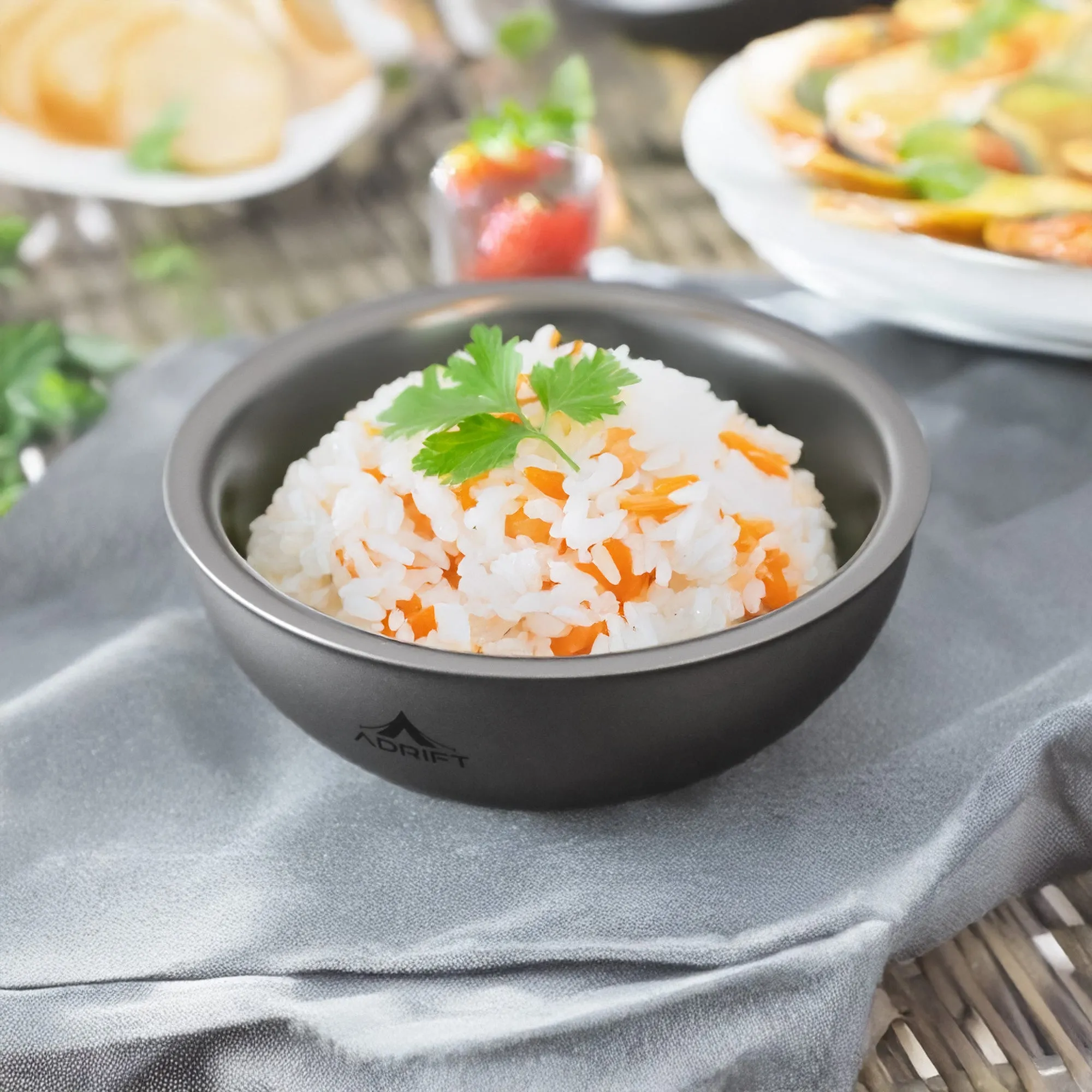 Adrift Allseason | Pure Titanium Double-Layer Bowl – Small/Large, Heat-Resistant