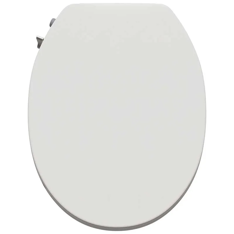 Anzzi Troy Series Non-Electric Bidet Seat for Rounded Toilet in White with Dual Nozzle, Built-In Side Lever and Soft Close