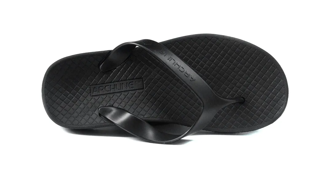 Archline Orthotic Flip Flops - Black