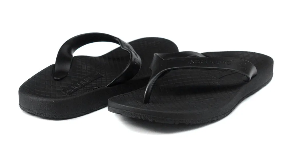 Archline Orthotic Flip Flops - Black