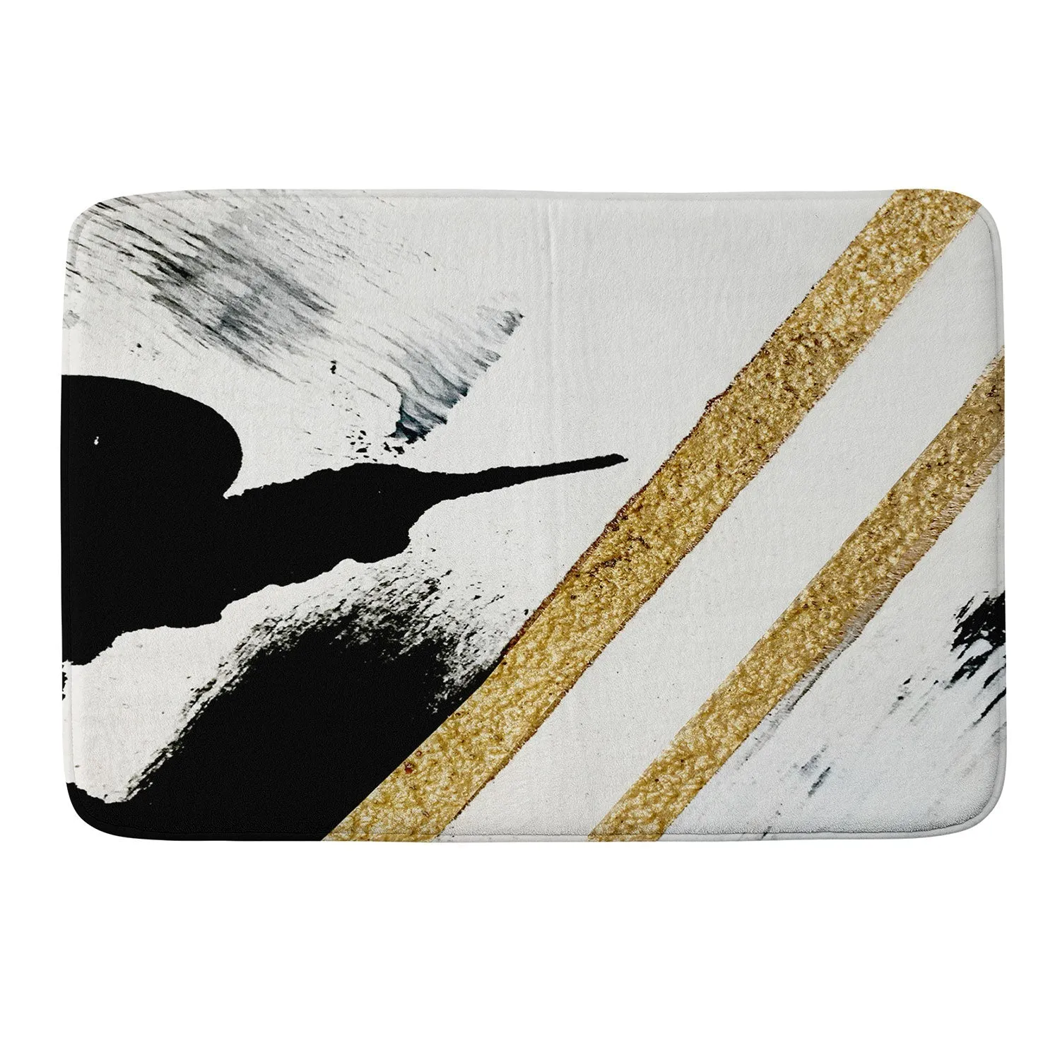 ARMOR 8 A MINIMAL ABSTRACT PIE MEMORY FOAM BATH MAT