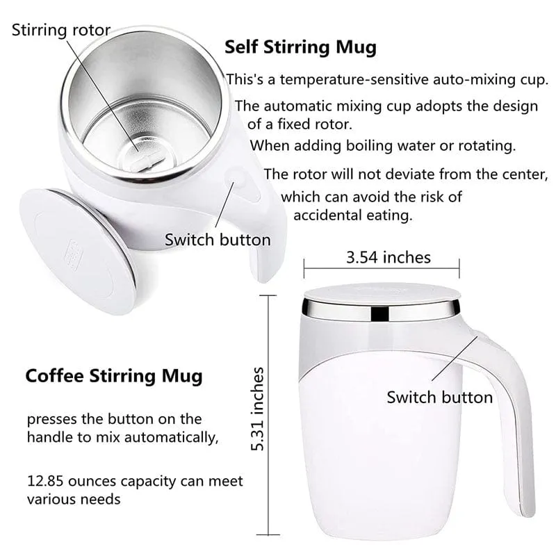 Automatic Magnetic Stirring Coffee Mug