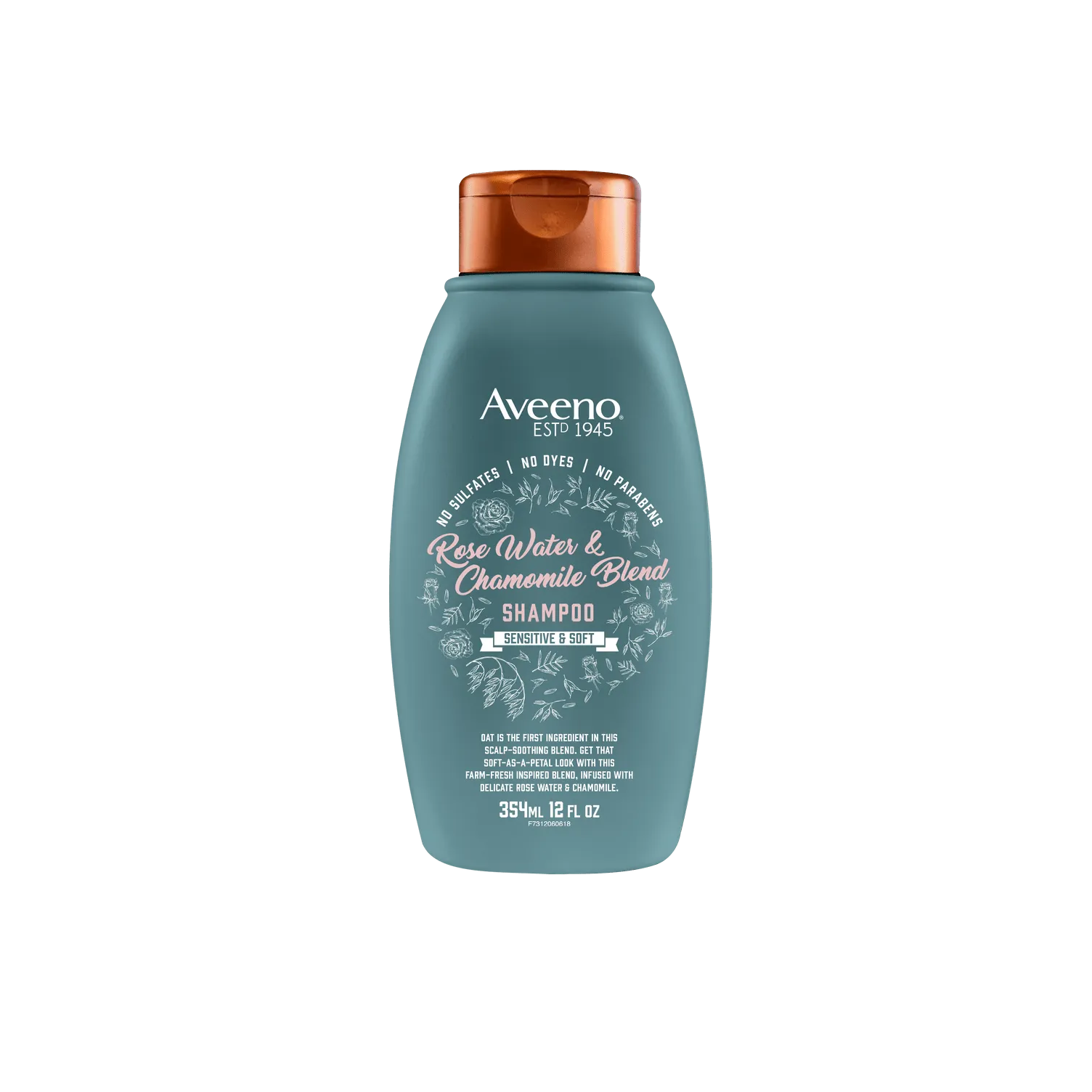 Aveeno Rose Water And Chamomile Blend Shampoo 354ml