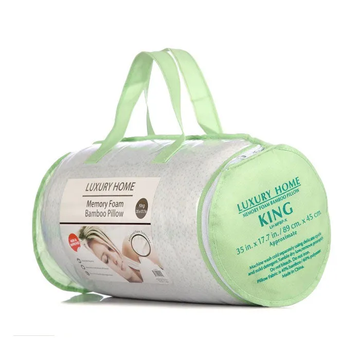 Bamboo Memory Foam Hypoallergenic Pillow