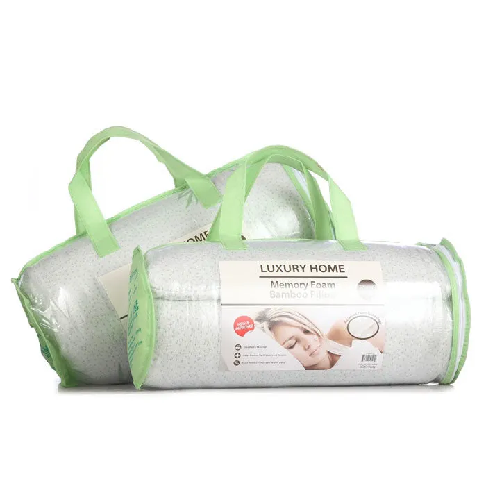Bamboo Memory Foam Hypoallergenic Pillow