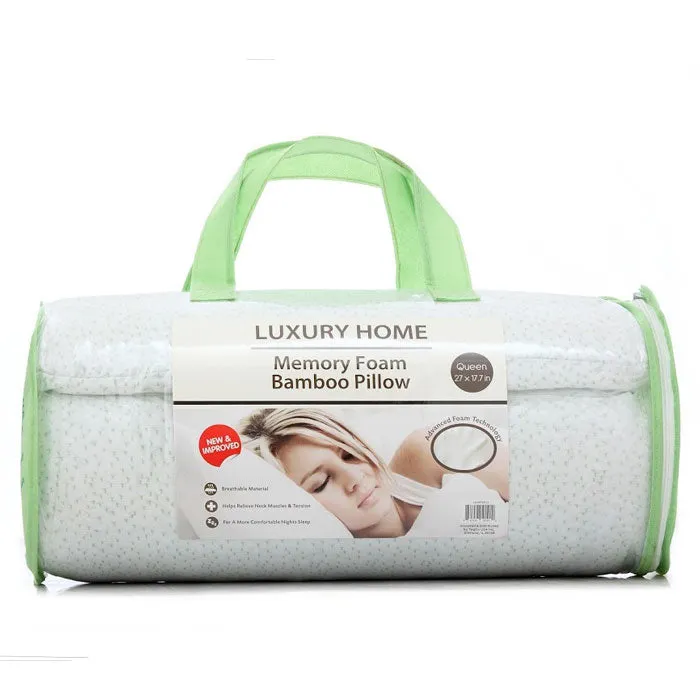 Bamboo Memory Foam Hypoallergenic Pillow