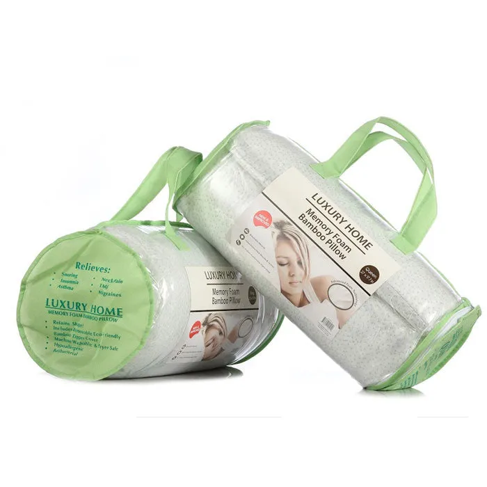 Bamboo Memory Foam Hypoallergenic Pillow