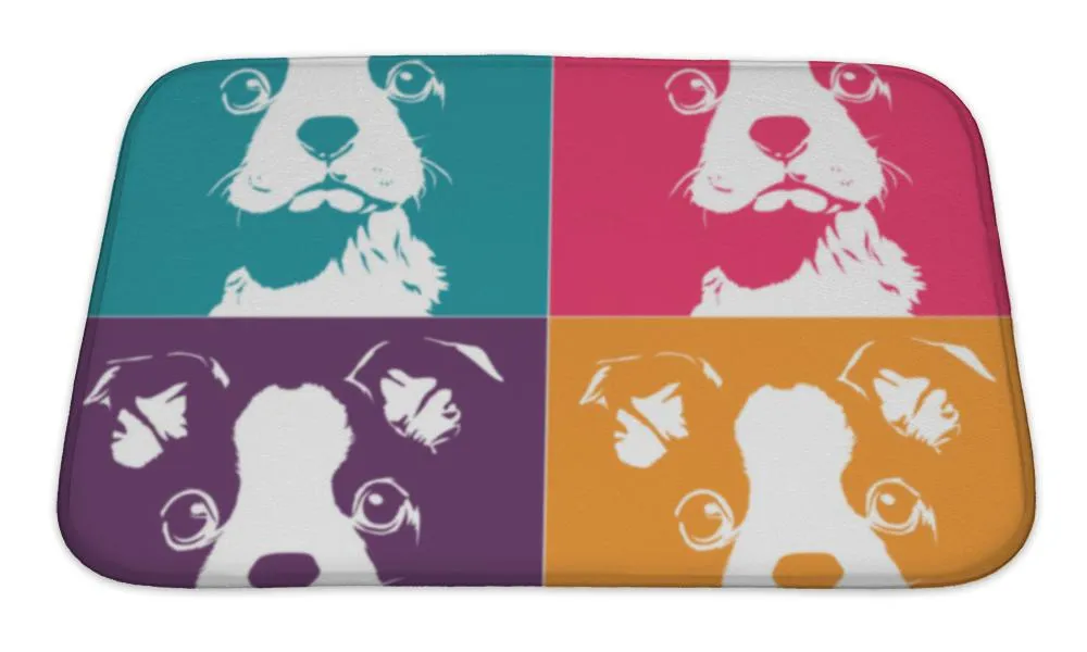Bath Mat, Boston Terrior Pop Up