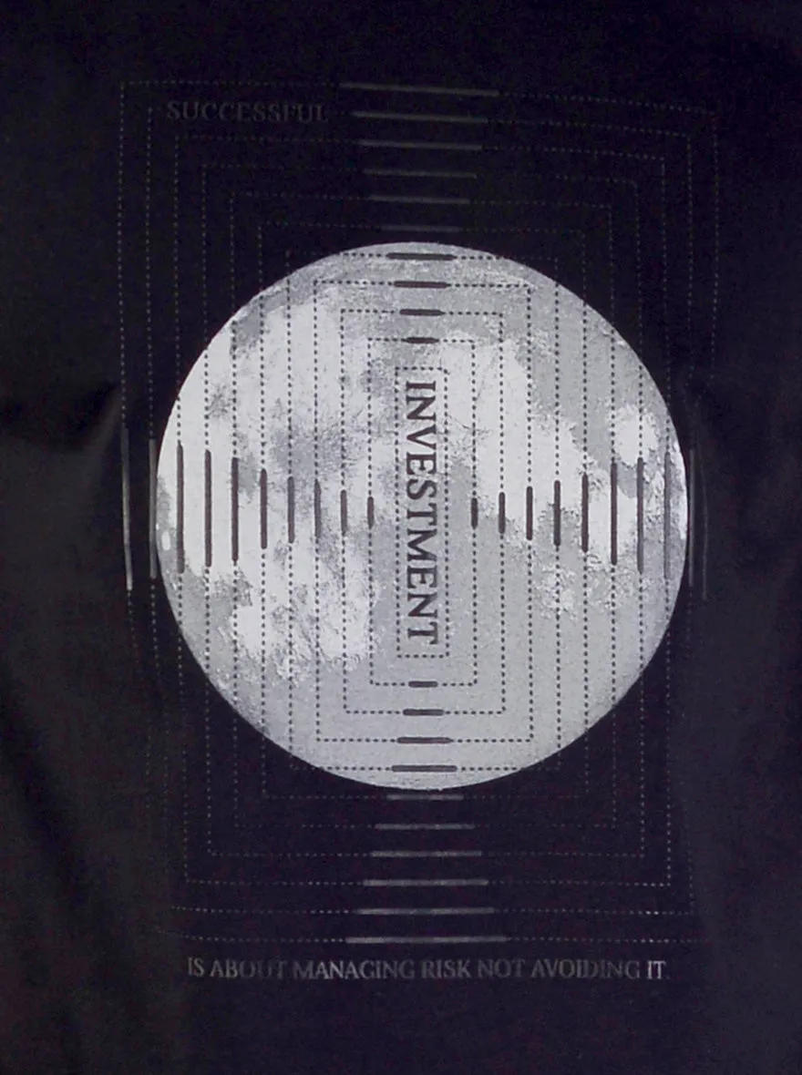 Black Printed Slim Fit T-shirt | JadeBlue