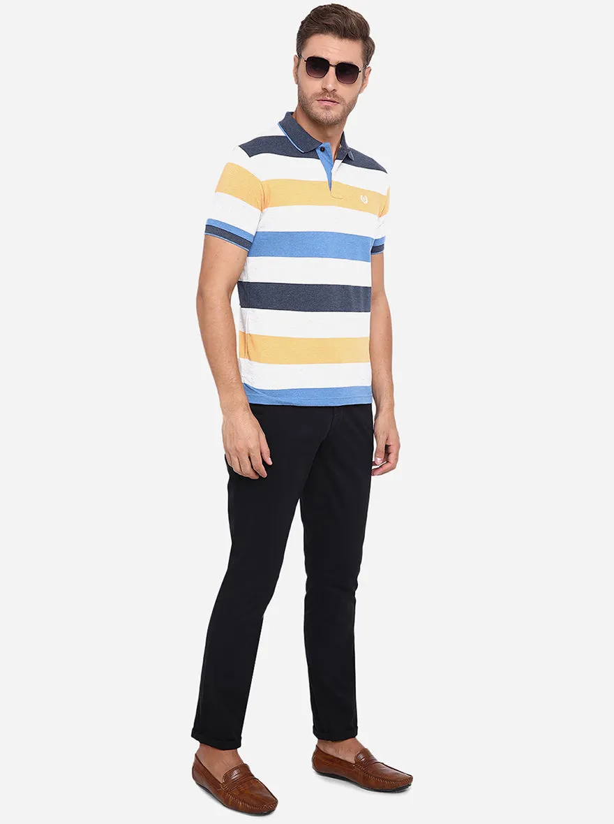 Black Solid Uno Fit Casual Trouser | JadeBlue