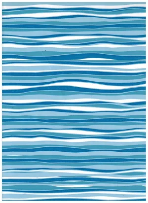 Blue Marina Wave Contact Paper 16 FT