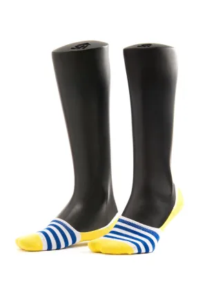 Blue Stripes Design Men Invisible Socks