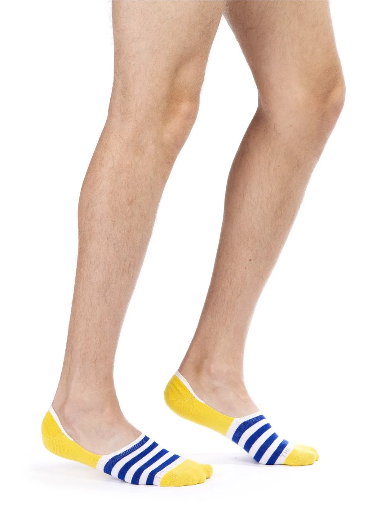 Blue Stripes Design Men Invisible Socks