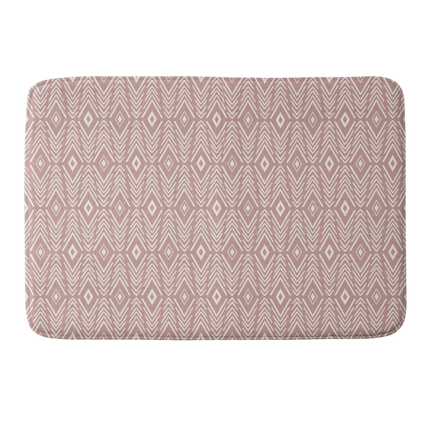 BOHEMIAN DIAMONDS PEACH MEMORY FOAM BATH MAT