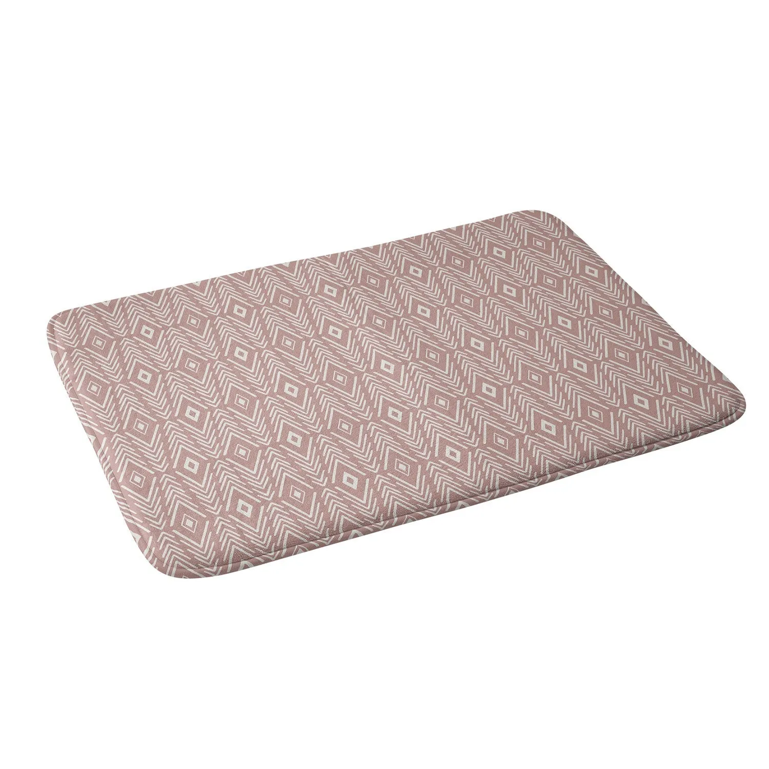 BOHEMIAN DIAMONDS PEACH MEMORY FOAM BATH MAT