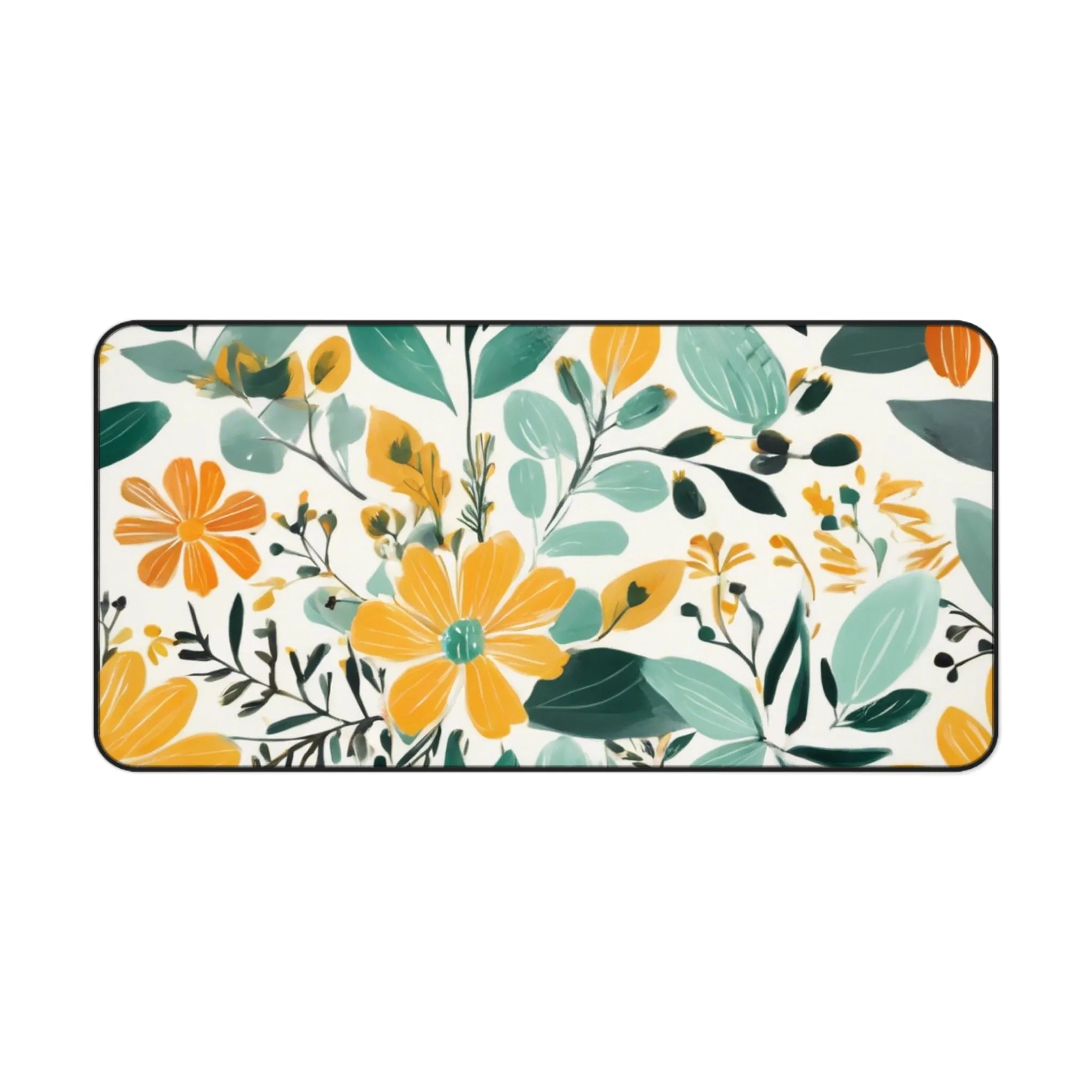 Boho Floral Desk Mat