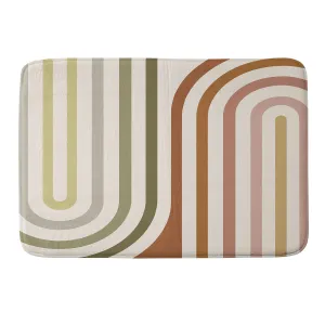 BOLD CURVATURE STRIPES I MEMORY FOAM BATH MAT