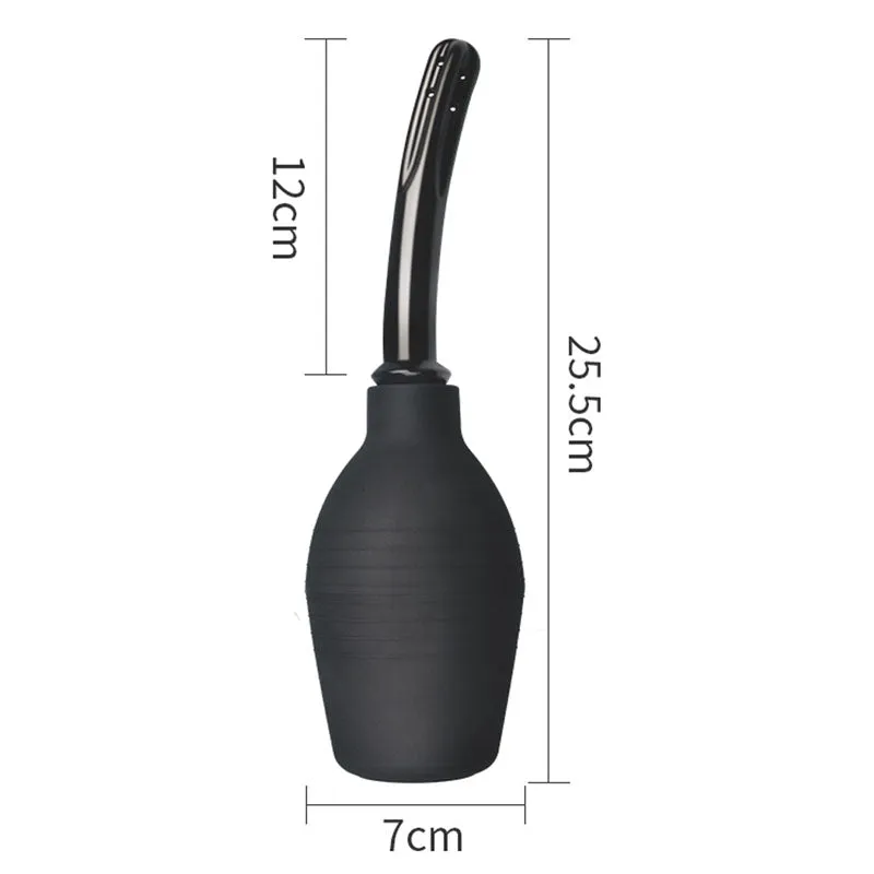 Bondage Fetish Deluxe Curved Douche - Black 310ml