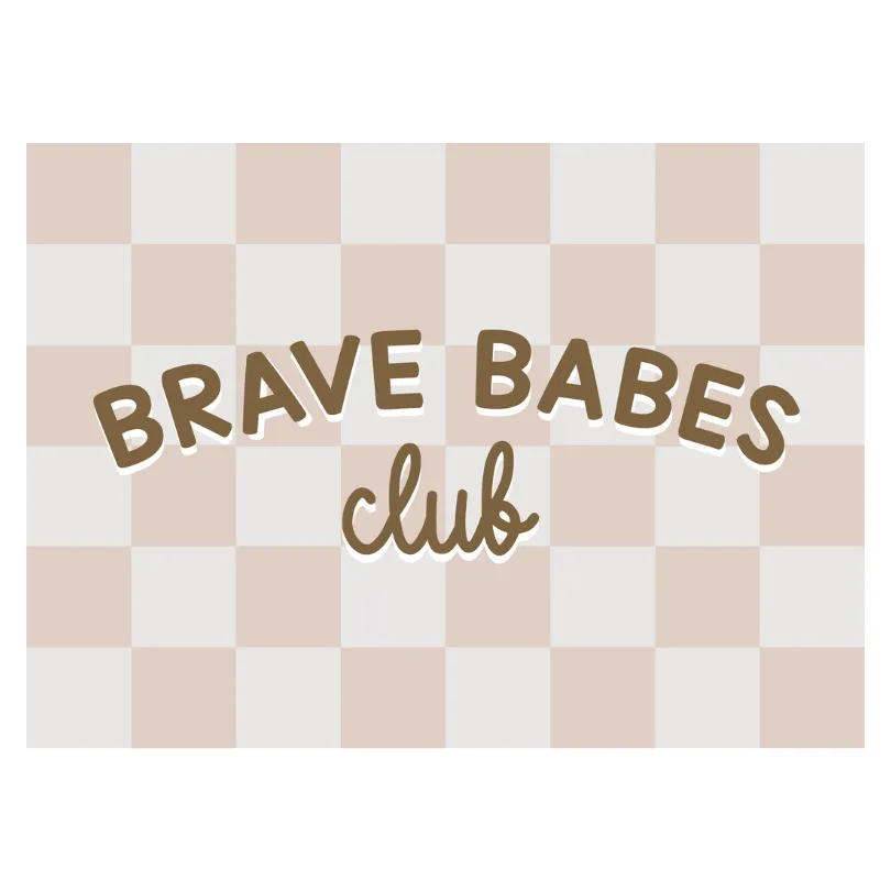 Brave Babes Club Banner | Fabric Wall Sign
