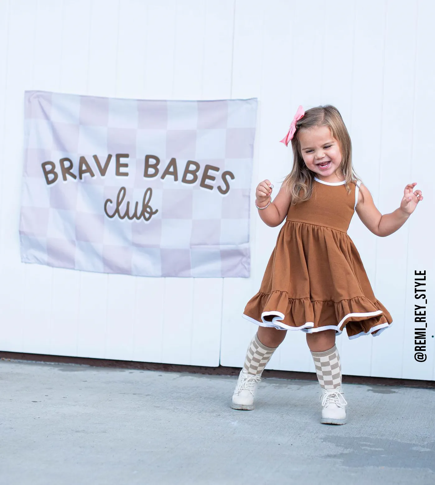 Brave Babes Club Banner | Fabric Wall Sign