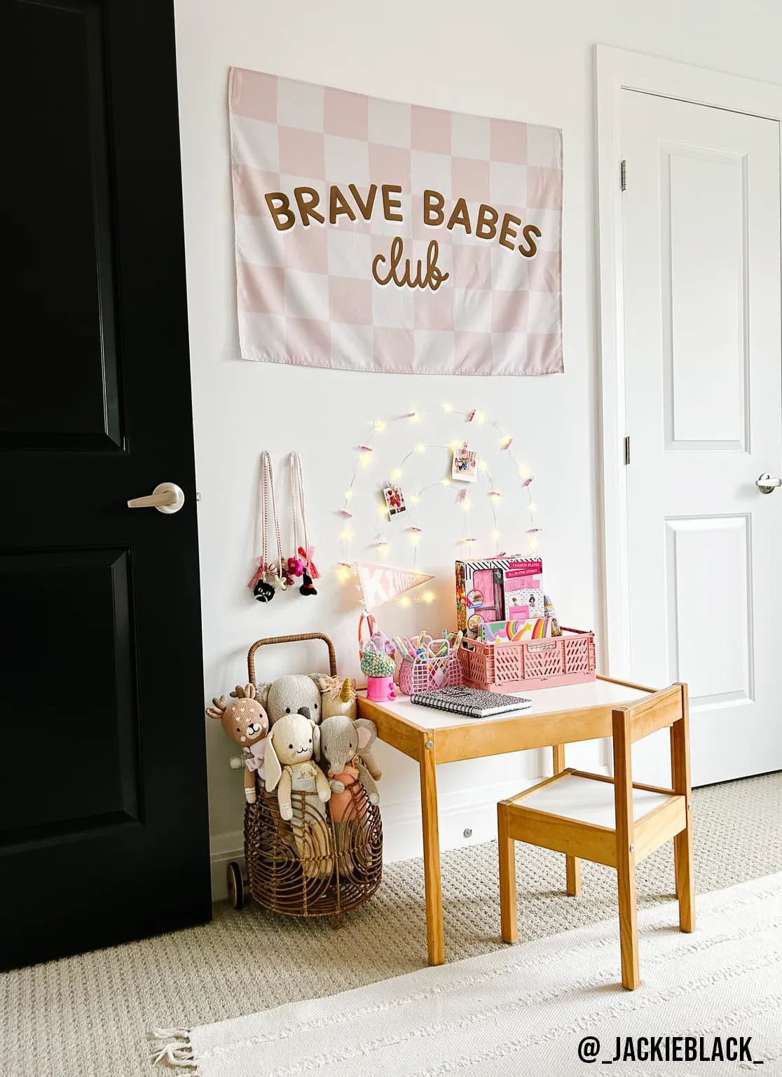 Brave Babes Club Banner | Fabric Wall Sign