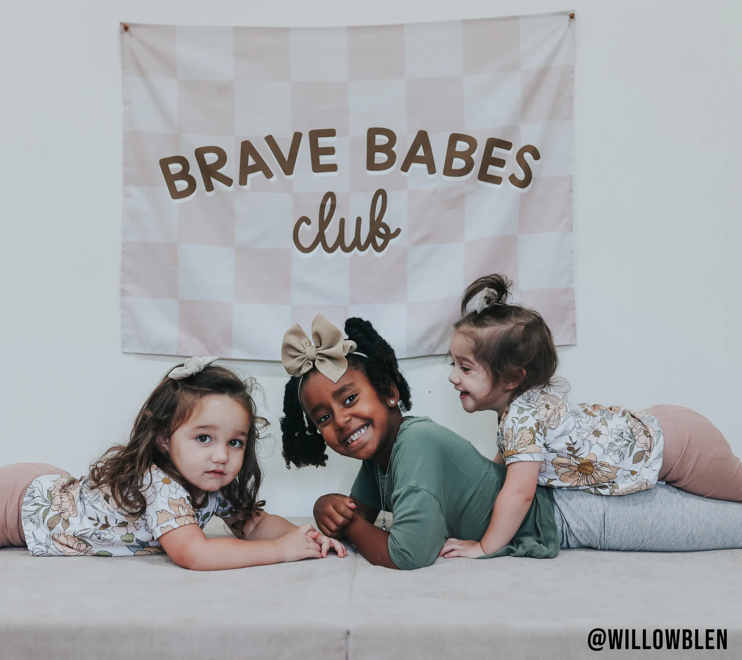 Brave Babes Club Banner | Fabric Wall Sign