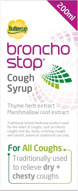 Bronchostop (chest cough, dry cough, itchy cough, any cough) Cough Syrup -200ml