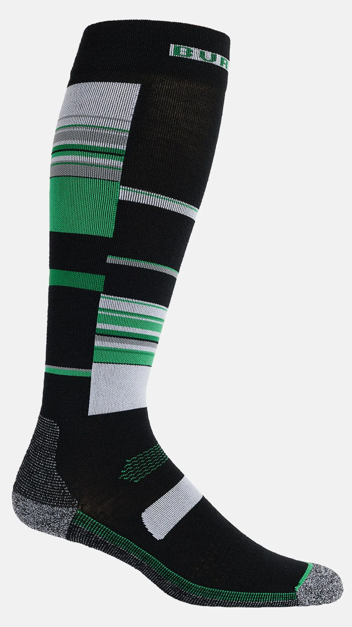 Burton Performance Ultralight Socks Mens Clover Green Stripes