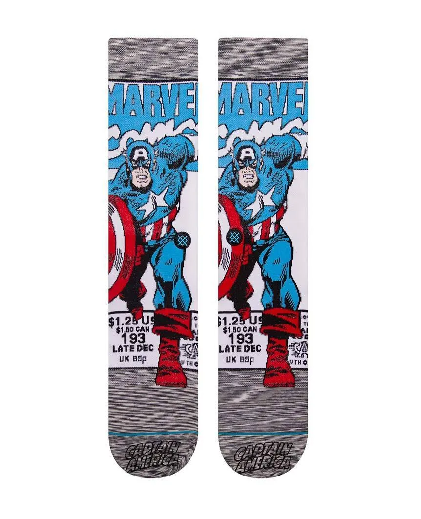 Captain America Marvel Comic Grey