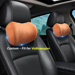 Car Headrest (2 PCS), Custom-Fit For Car, Update Version Premium Memory Foam Car Neck Pillow WAMY227