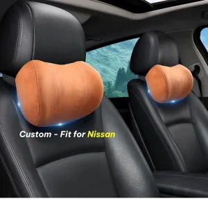 Car Headrest (2 PCS), Custom-Fit For Car, Update Version Premium Memory Foam Car Neck Pillow WAPU227