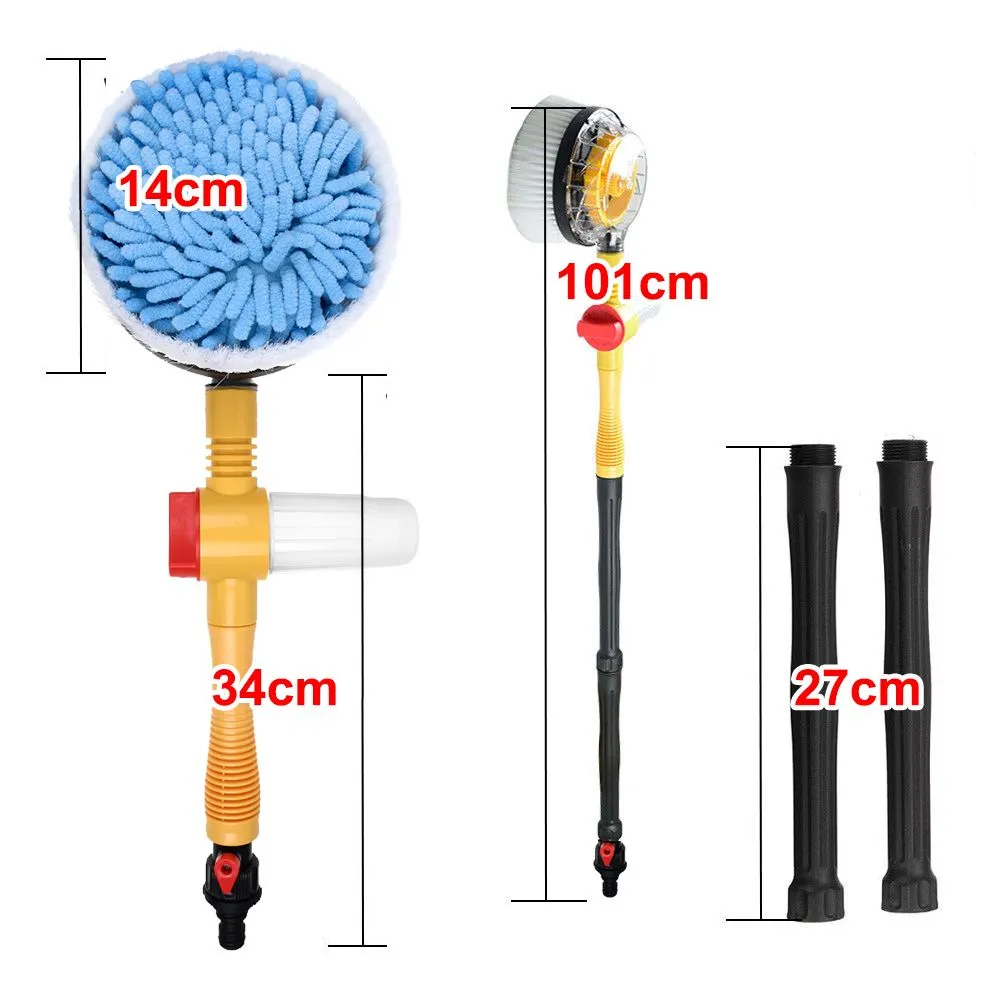 Car Pressure Washer Rotating Wash Brush Vehicle Care Washing Sponge Cleaner