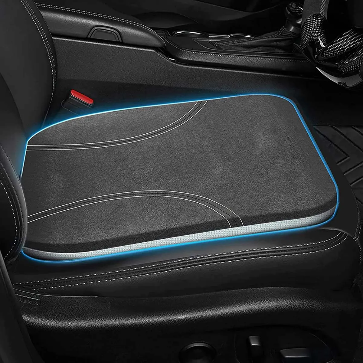 Car Seat Cushion, Custom Fit For Your Cars, Car Memory Foam Seat Cushion, Heightening Seat Cushion, Seat Cushion for Car and Office Chair KI19999