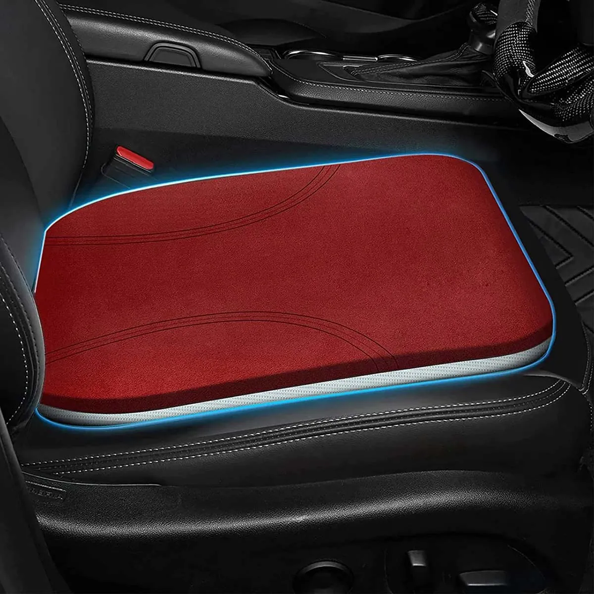 Car Seat Cushion, Custom Fit For Your Cars, Car Memory Foam Seat Cushion, Heightening Seat Cushion, Seat Cushion for Car and Office Chair KI19999