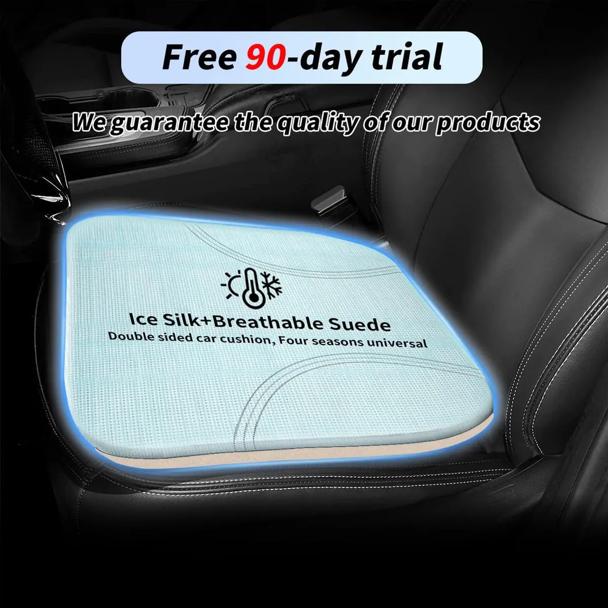 Car Seat Cushion, Custom Fit For Your Cars, Car Memory Foam Seat Cushion, Heightening Seat Cushion, Seat Cushion for Car and Office Chair KI19999